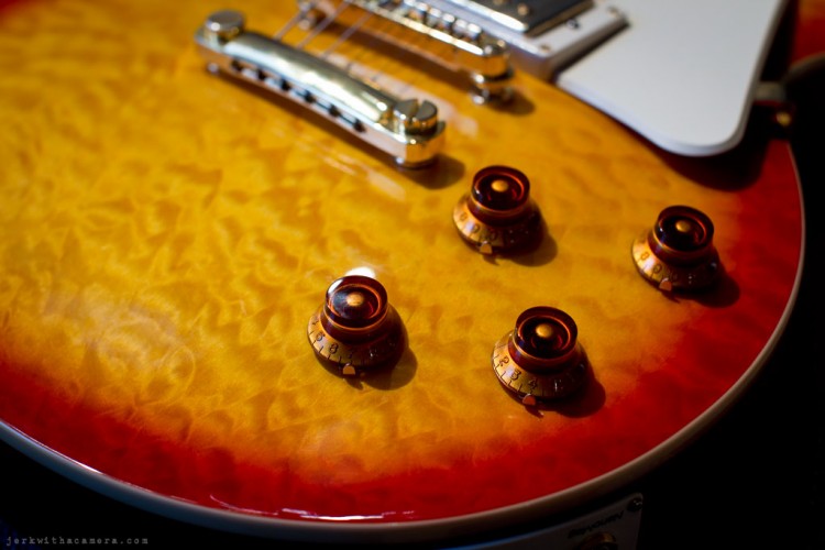 New Bigsby on Epiphone Les Paul - Knob After